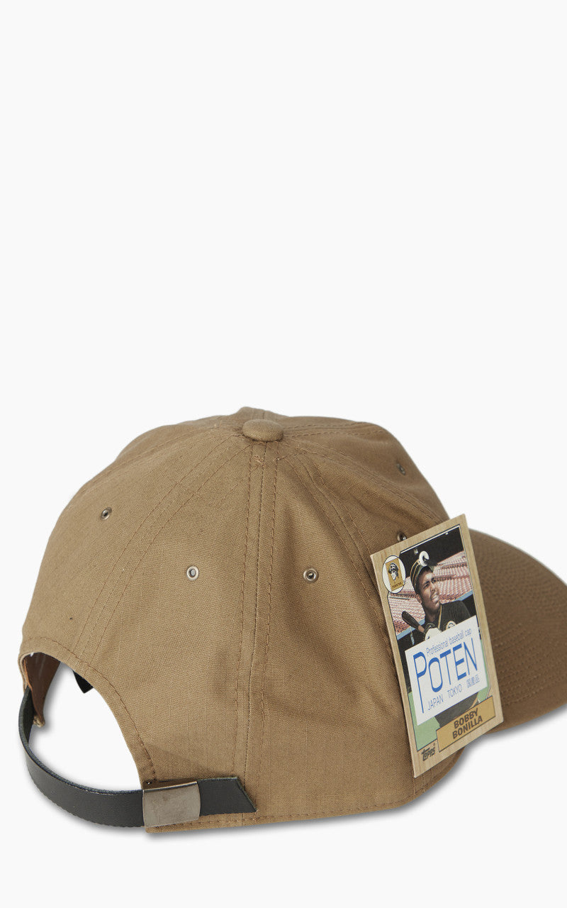 Poten Cotton Nylon Ripstop Baseball Cap Beige