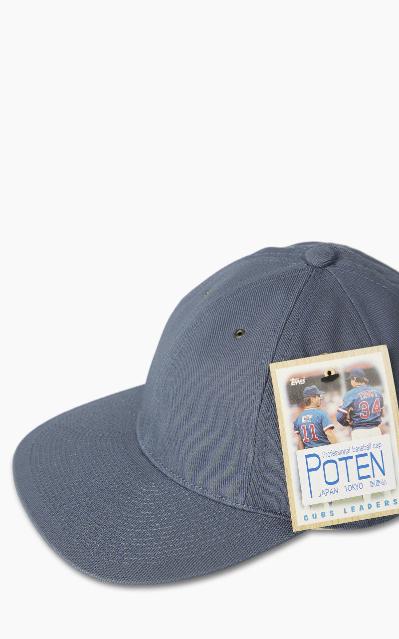 Poten Twist Yarn Baseball Cap Blue