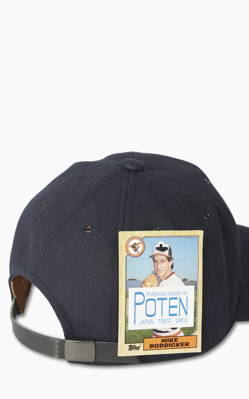 Poten Twist Yarn Baseball Cap Navy
