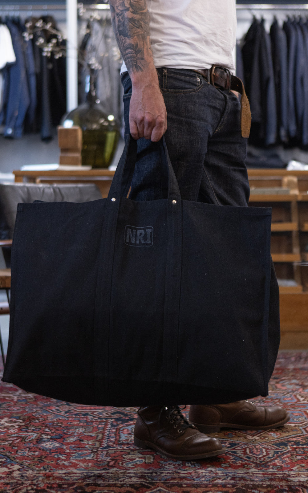 Puebco Labour Tote Bag Large Black