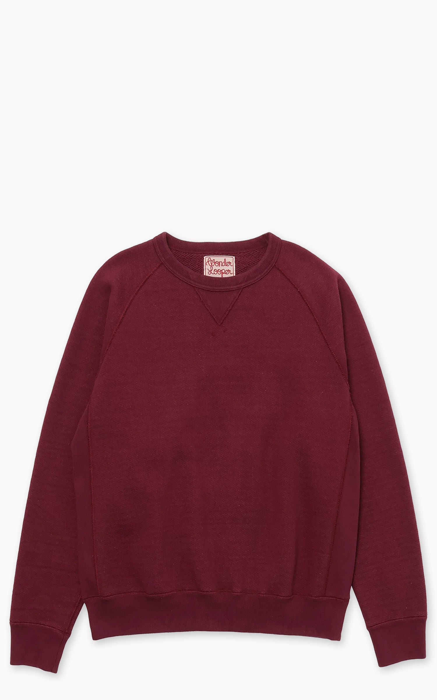 Wonder Looper Pullover Crewneck Double Heavyweight French Burgundy