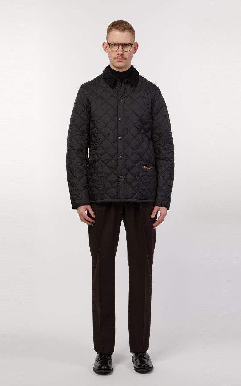 Barbour Quilted Jacket Heritage Liddesdale Black