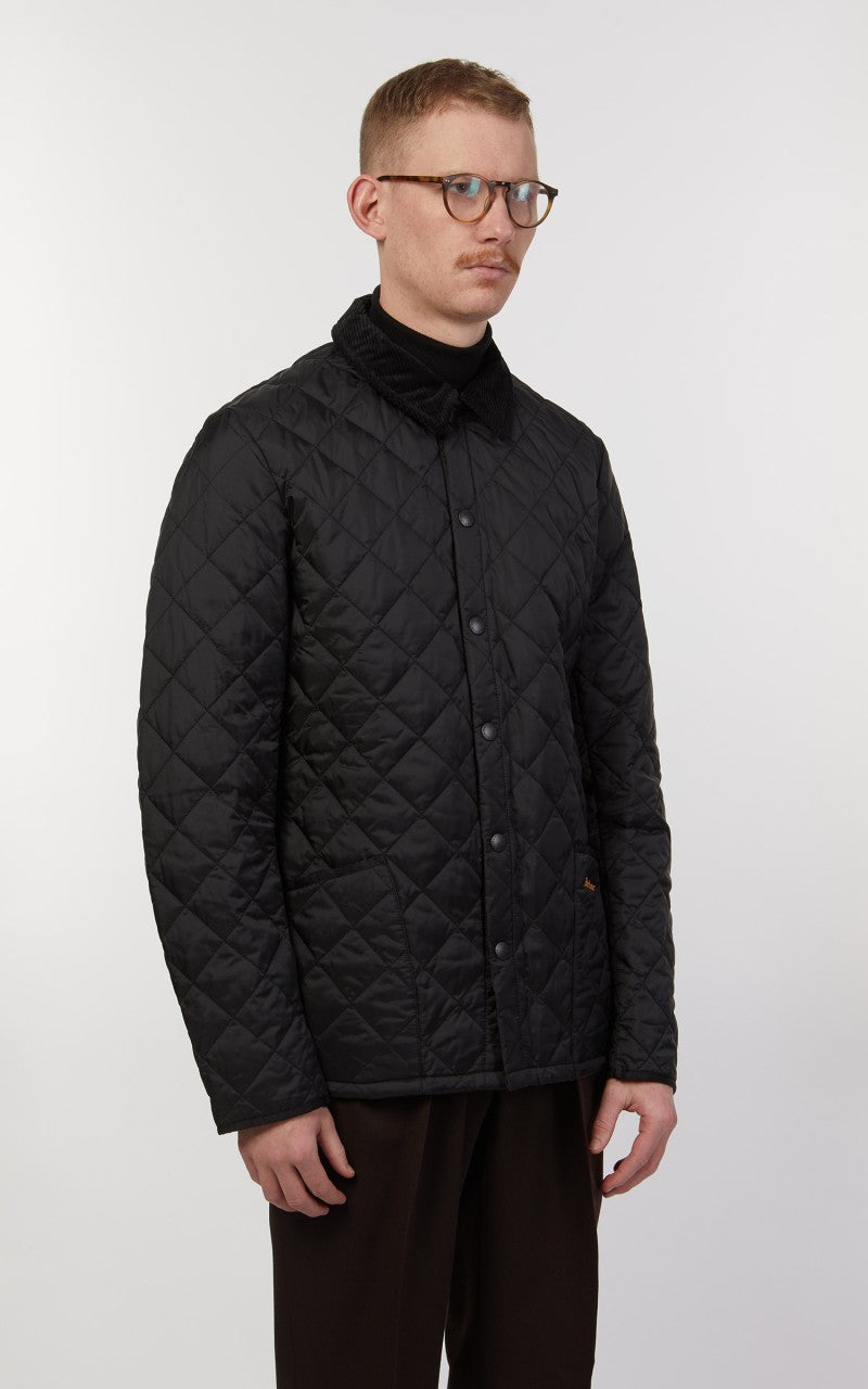 Barbour Quilted Jacket Heritage Liddesdale Black