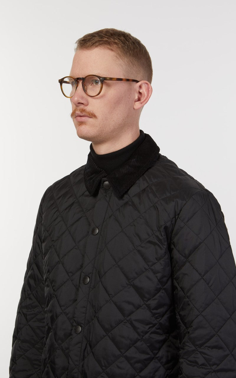 Barbour Quilted Jacket Heritage Liddesdale Black