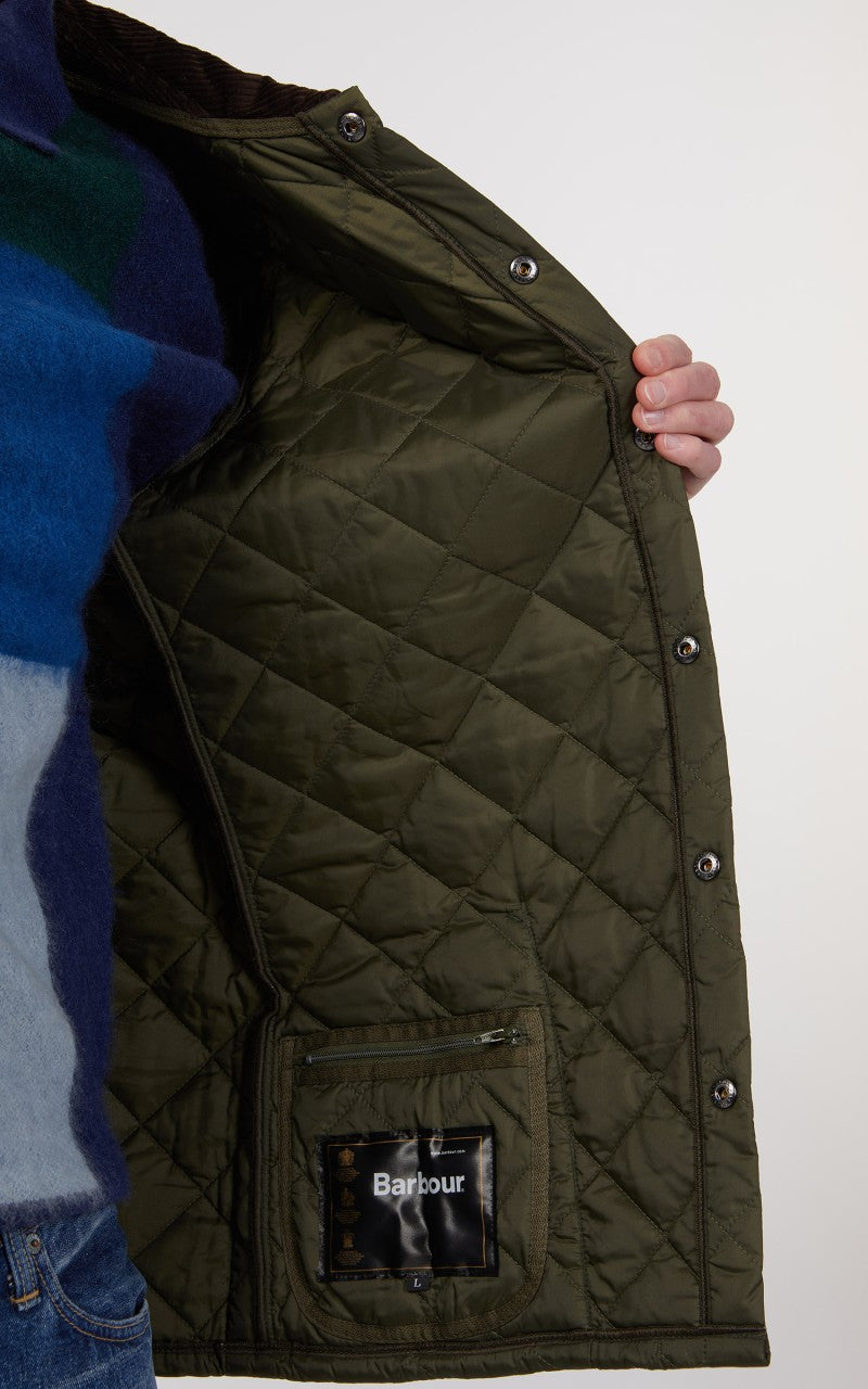Barbour Quilted Jacket Heritage Liddesdale Olive