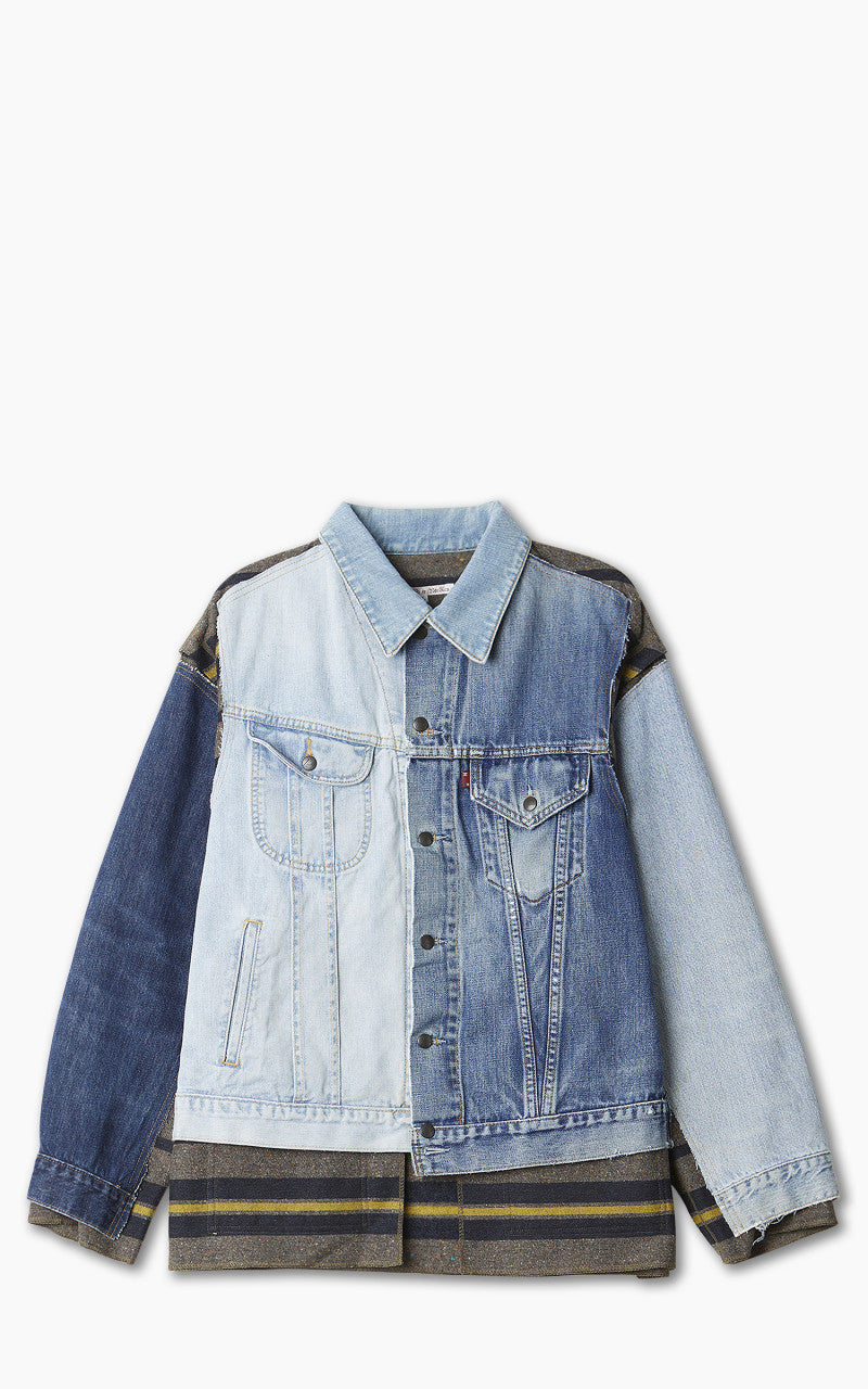 Needles Rebuild by Needles Jean Jacket Blanket Covered Reversible