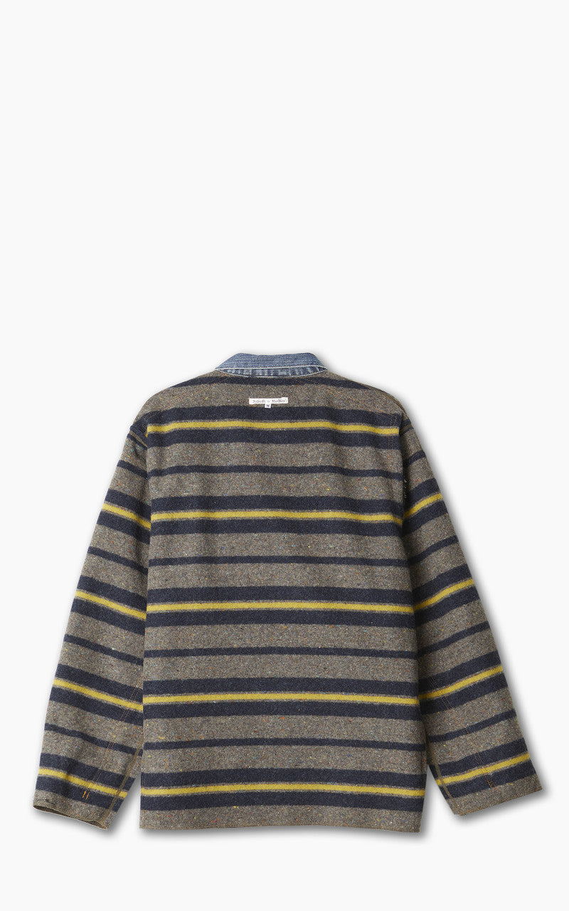 Needles Rebuild by Needles Jean Jacket Blanket Covered Reversible Medium