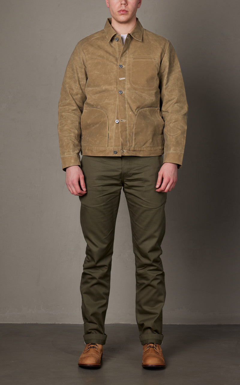 Rogue Territory Supply Jacket Blanket Lined Waxed Canvas Ridgeline Tan