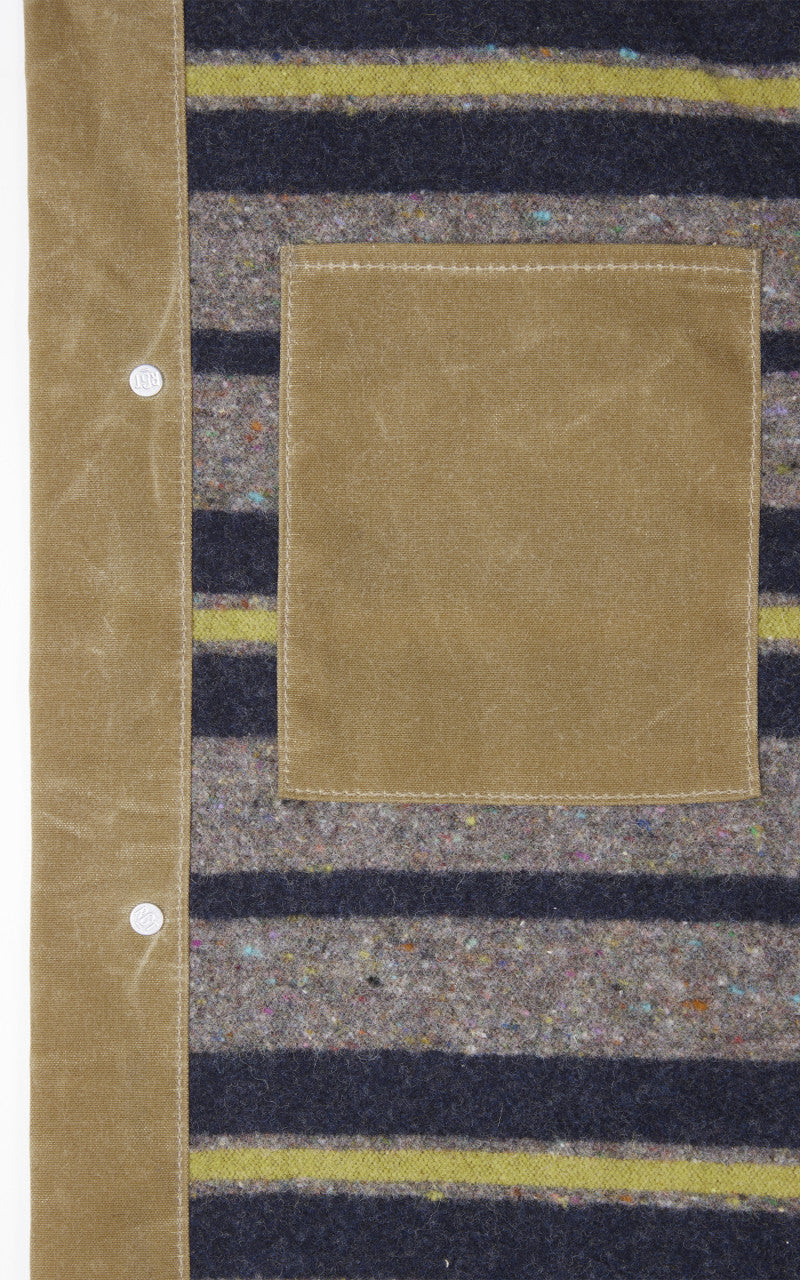 Rogue Territory Supply Jacket Blanket Lined Waxed Canvas Ridgeline Tan