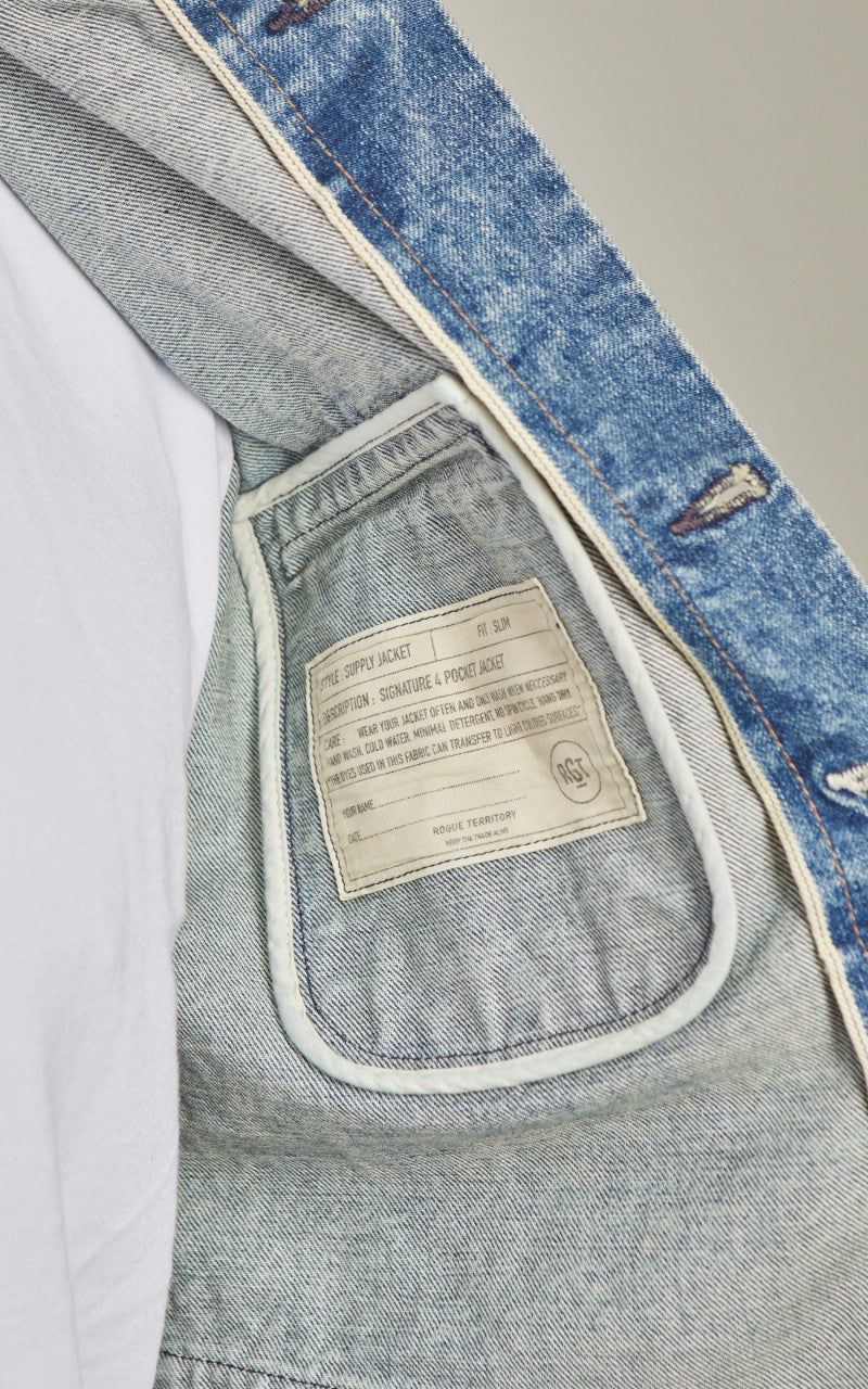 Rogue Territory Supply Jacket River Wash Indigo