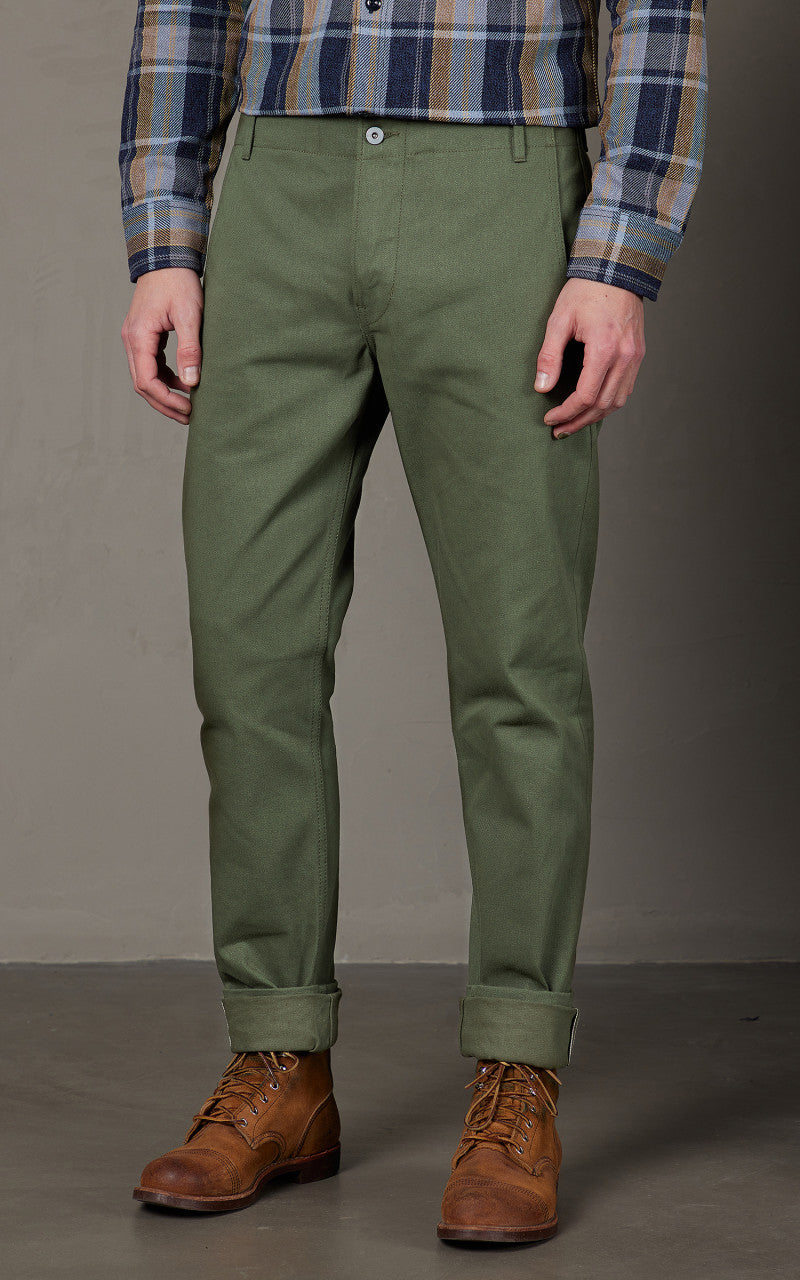 Rogue Territory Infantry Pants Green Selvedge