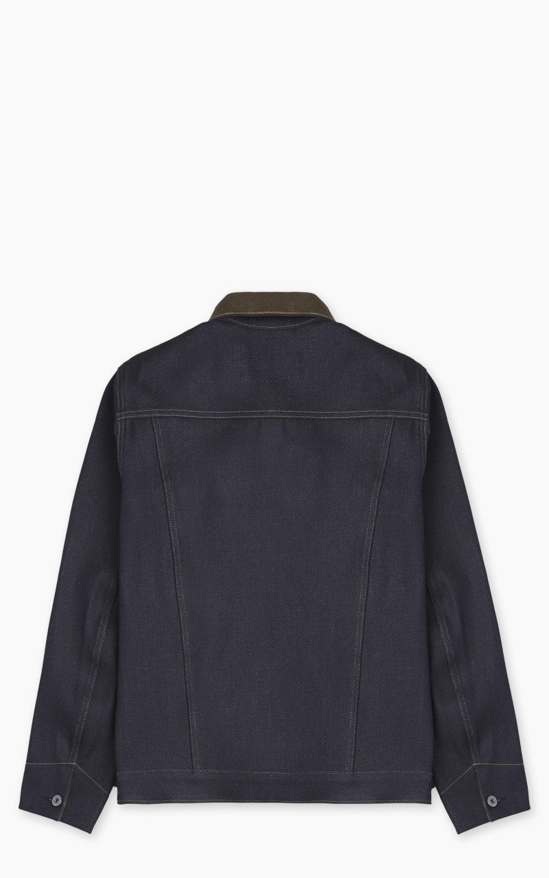 Rogue Territory Supply Jacket Corduroy Collar Selvedge Indigo 22oz