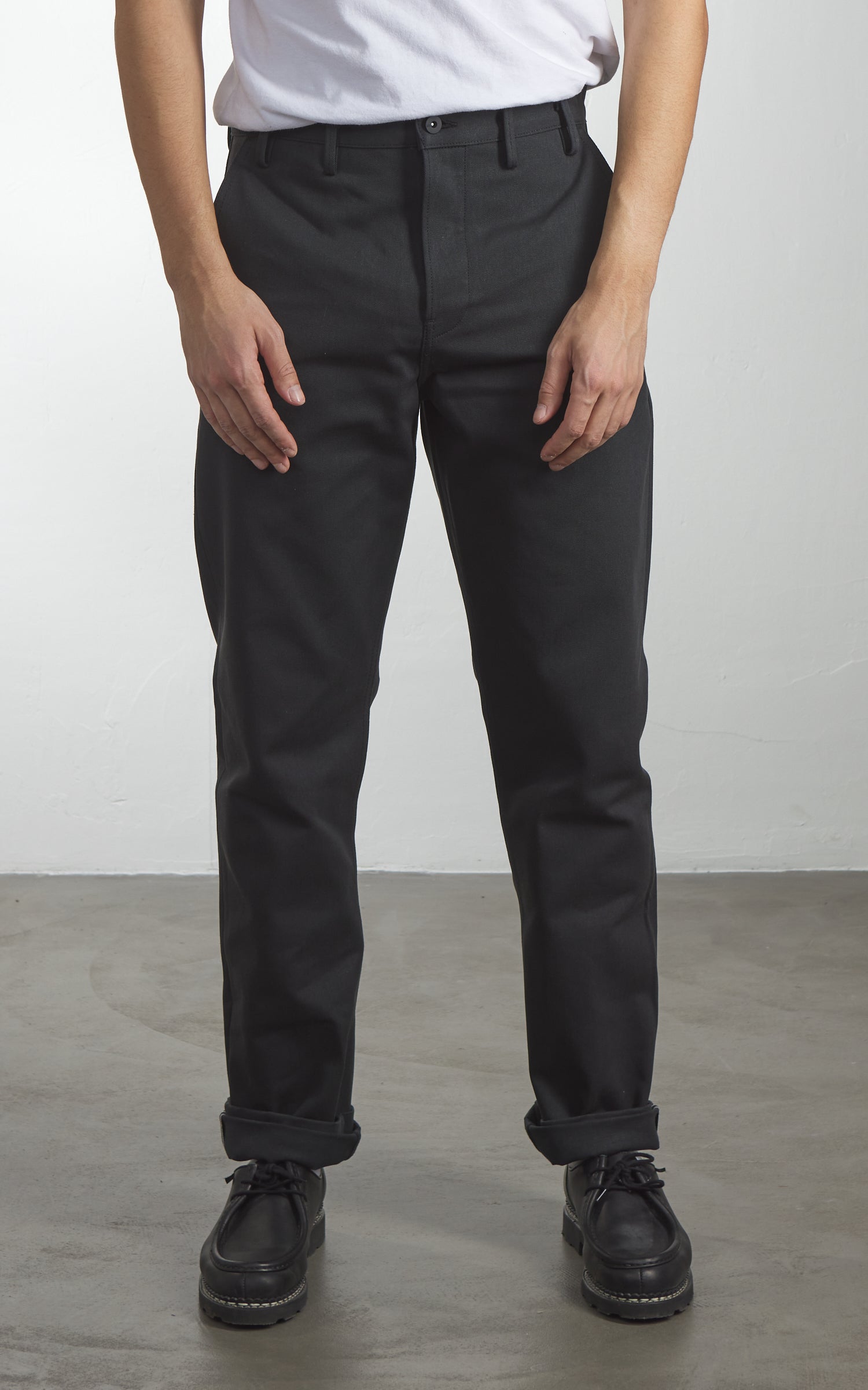 Rogue Territory Officer High Trouser Selvedge Grey