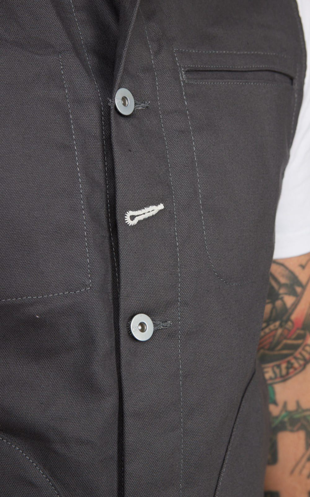 Rogue Territory Supply Vest Dry Wax Canvas Grey