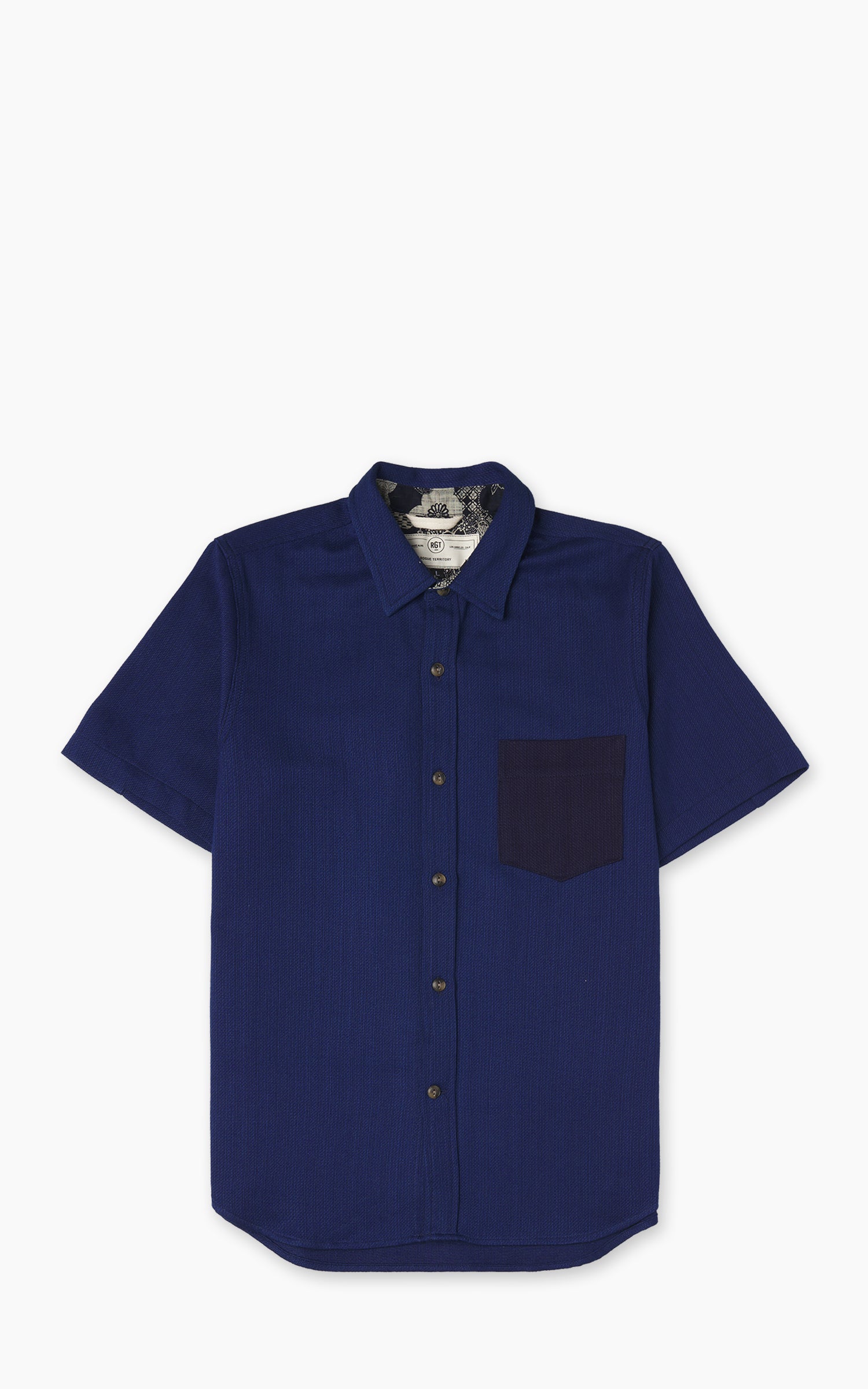 Rogue Territory Oxford Shirt Indigo Contrast