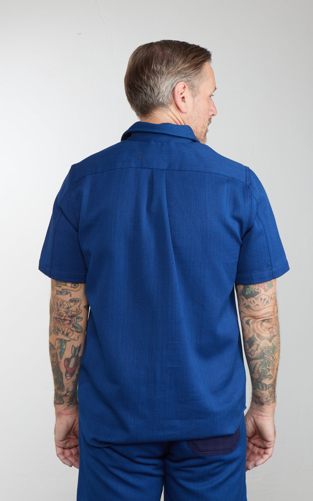 Rogue Territory Oxford Shirt Indigo Contrast