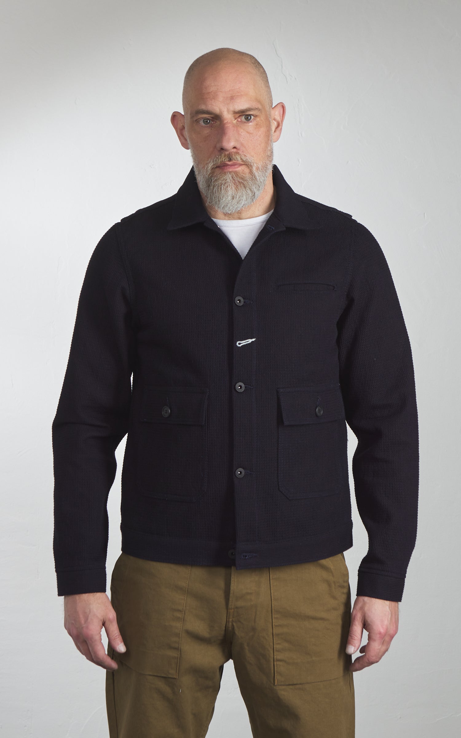 Rogue Territory Ranger Jacket Sashiko Waffle Indigo