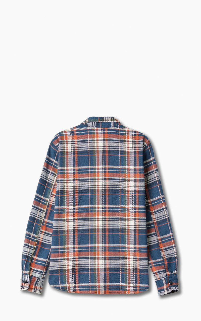 Rogue Territory Field Shirt Selvedge Navy Plaid