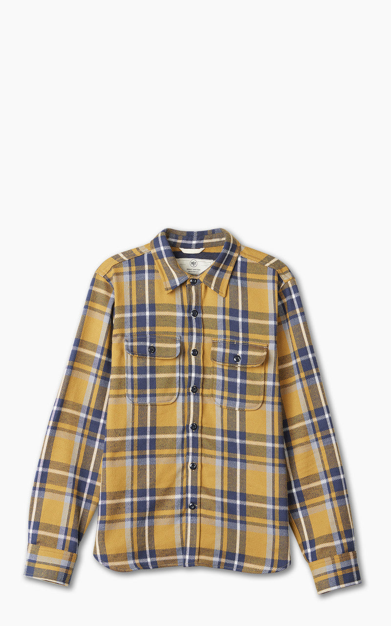 Rogue Territory Field Shirt HB Plaid Gold
