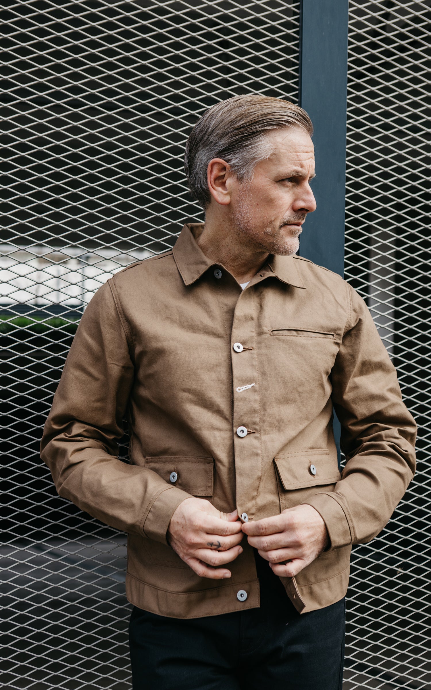 Rogue Territory Ranger Jacket Dry Wax Canvas Brown