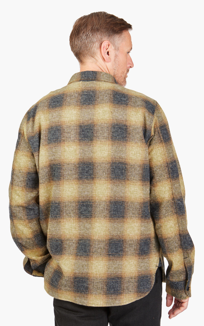 Rogue Territory BM Shirt Ombre Plaid Gold