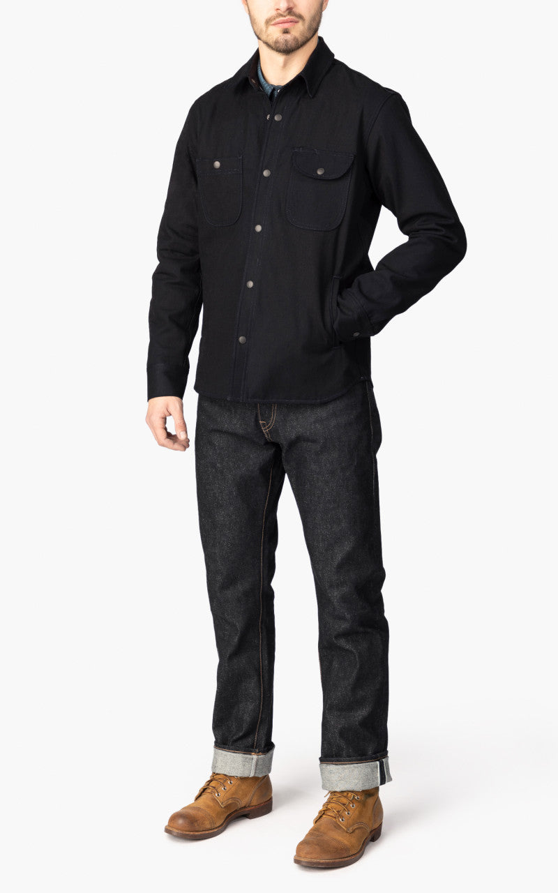 Rogue Territory Service Shirt Lined Indigo Selvedge Denim 11oz