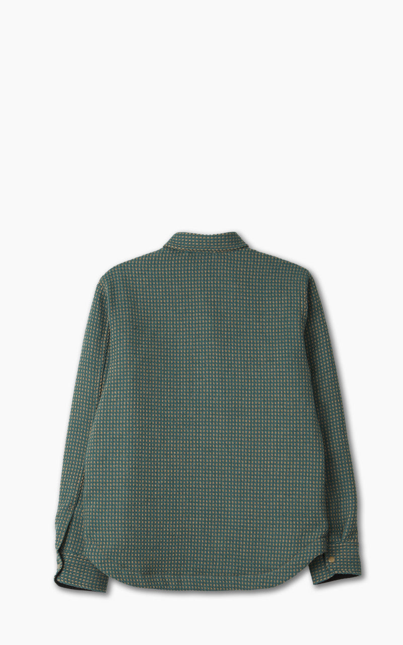 Rogue Territory Field Shirt Green Wool Dot Lined