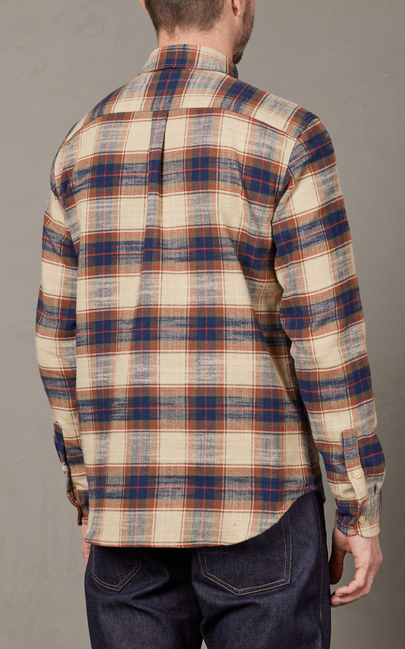 Rogue Territory Oxford Shirt Khaki Slub Plaid