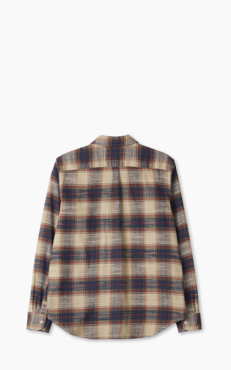 Rogue Territory Oxford Shirt Khaki Slub Plaid