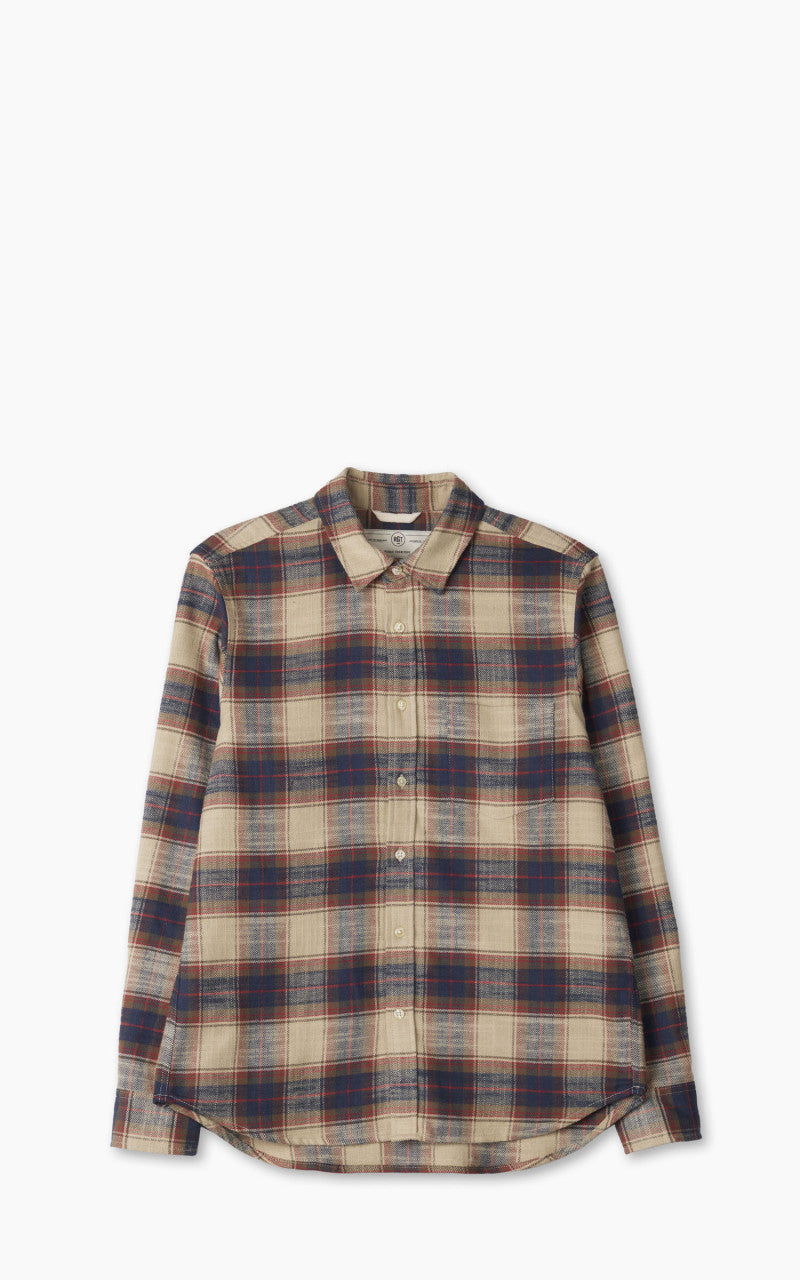 Rogue Territory Oxford Shirt Khaki Slub Plaid