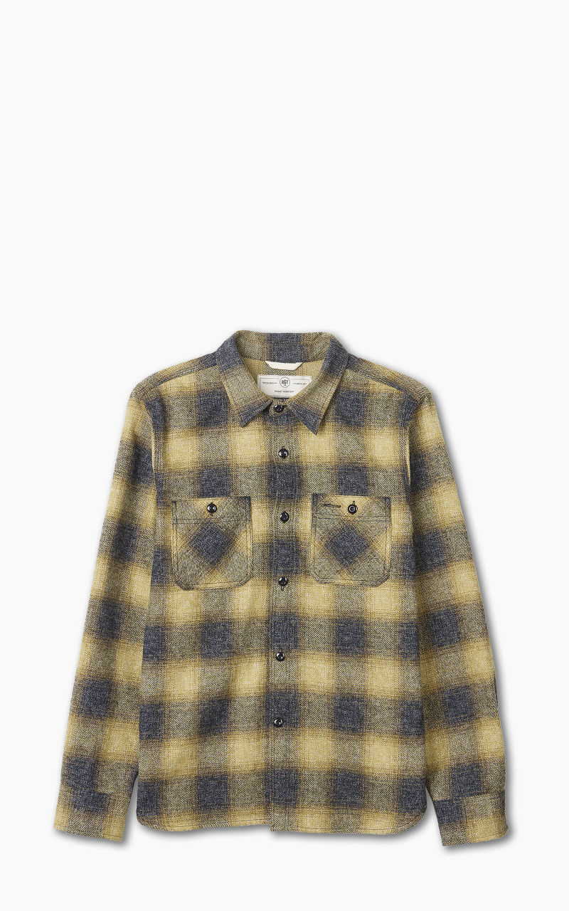 Rogue Territory BM Shirt Ombre Plaid Gold