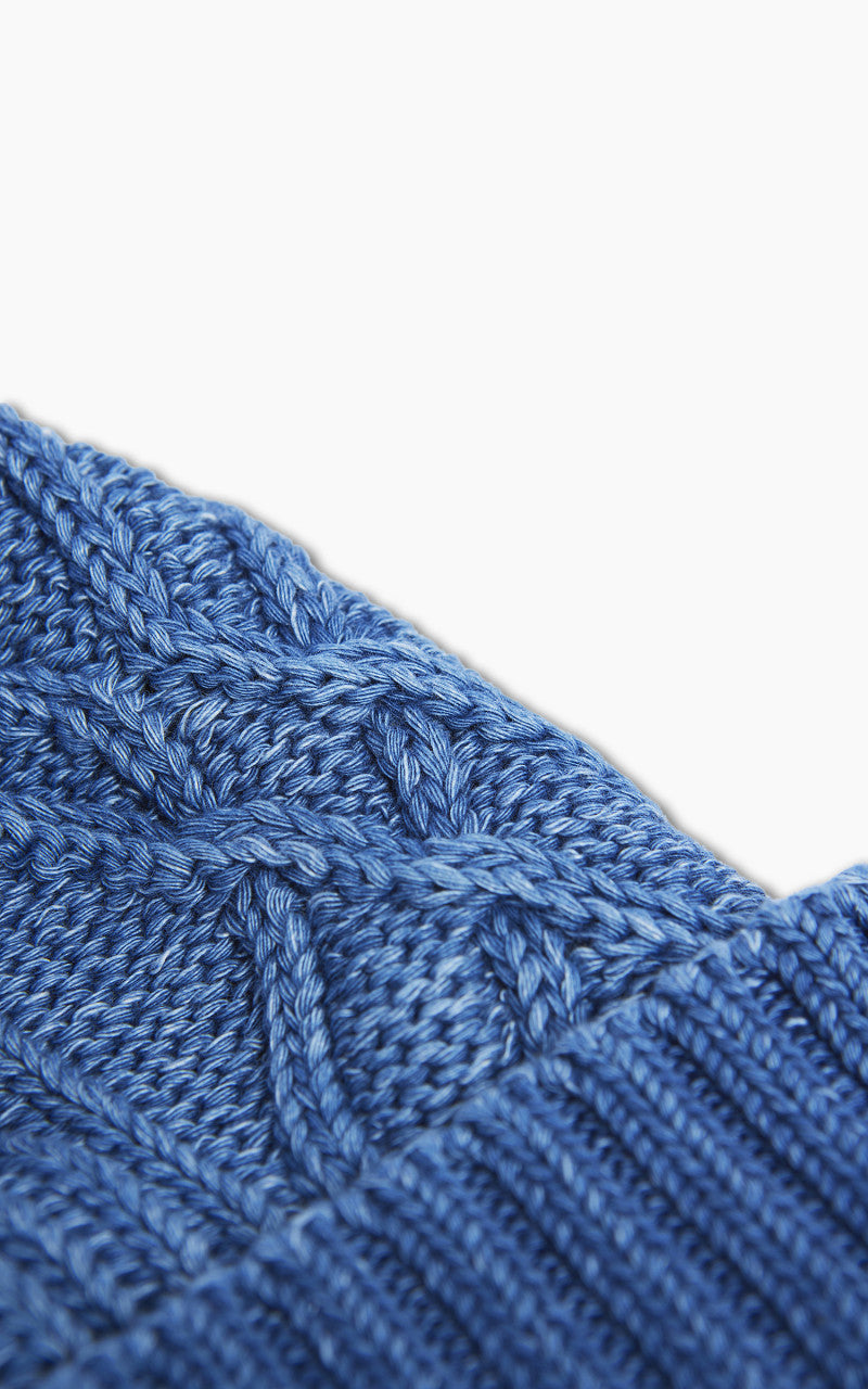 RoToTo R5023 Aran Cable Watch Cap Indigo