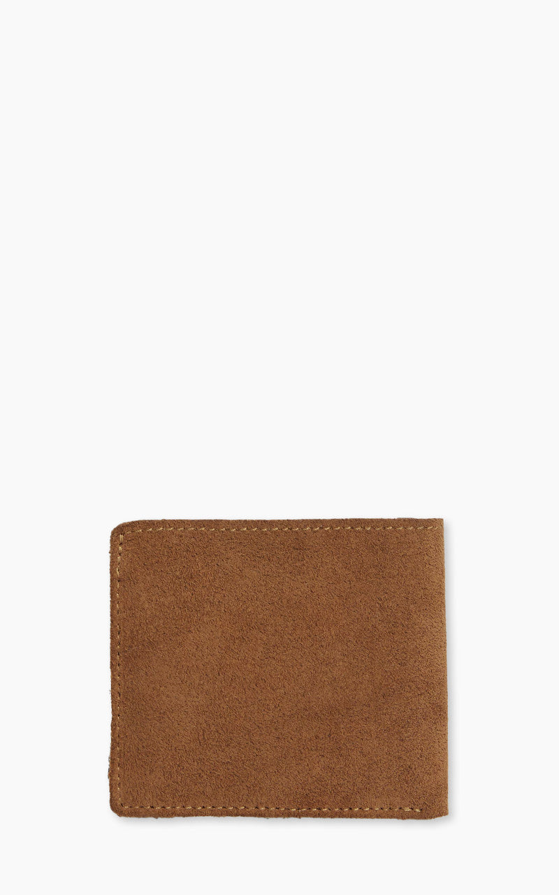 RRL Roughout Suede Billfold Wallet Light Java