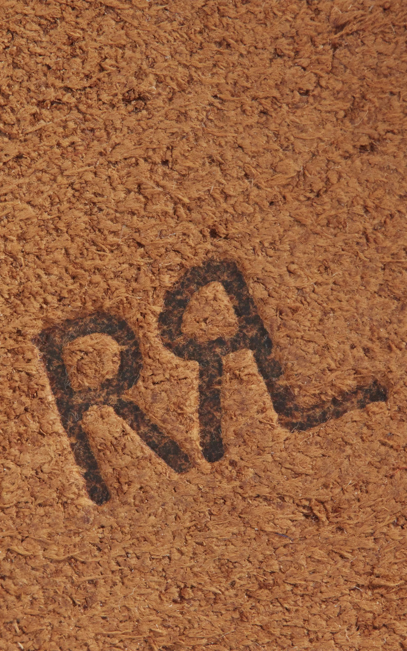 RRL Roughout Suede Billfold Wallet Light Java