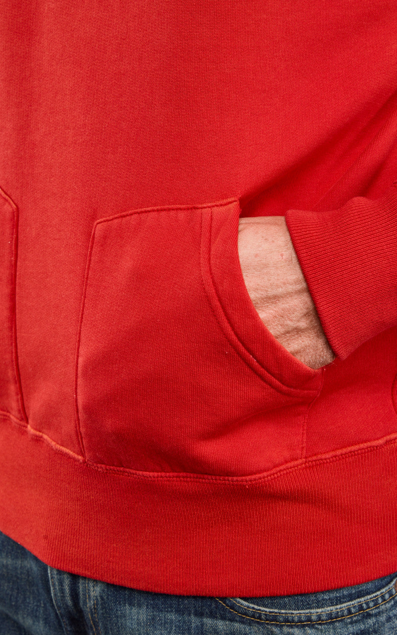 RRL Ranch Logo Hoodie Faded Red