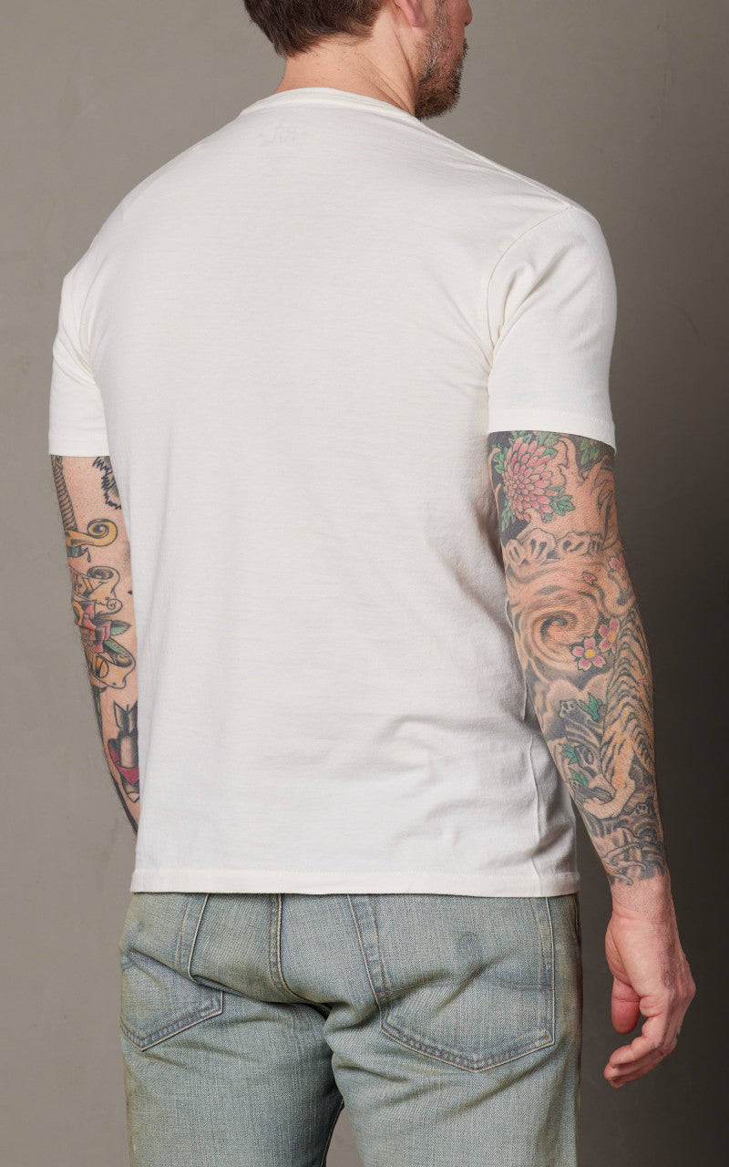 RRL Truck Jersey T-Shirt Paper White