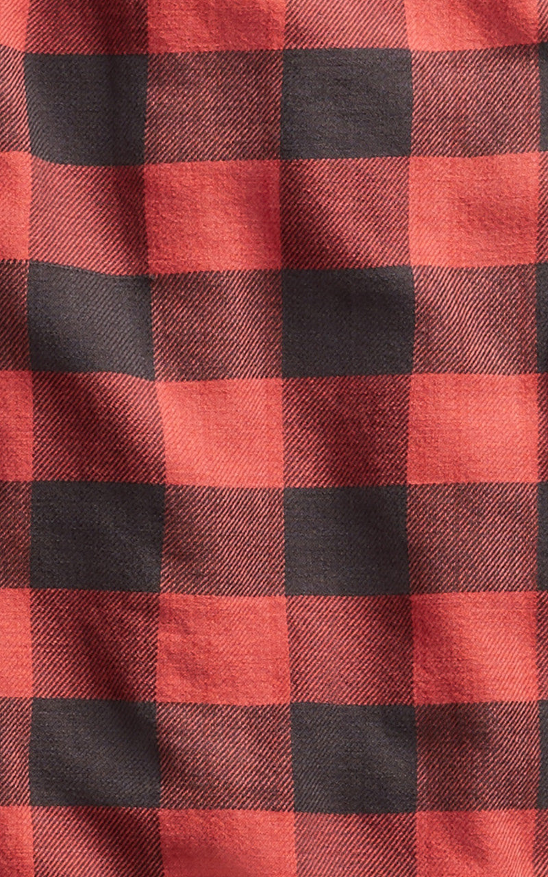 RRL Farrell Plaid Twill Workshirt Red/Black