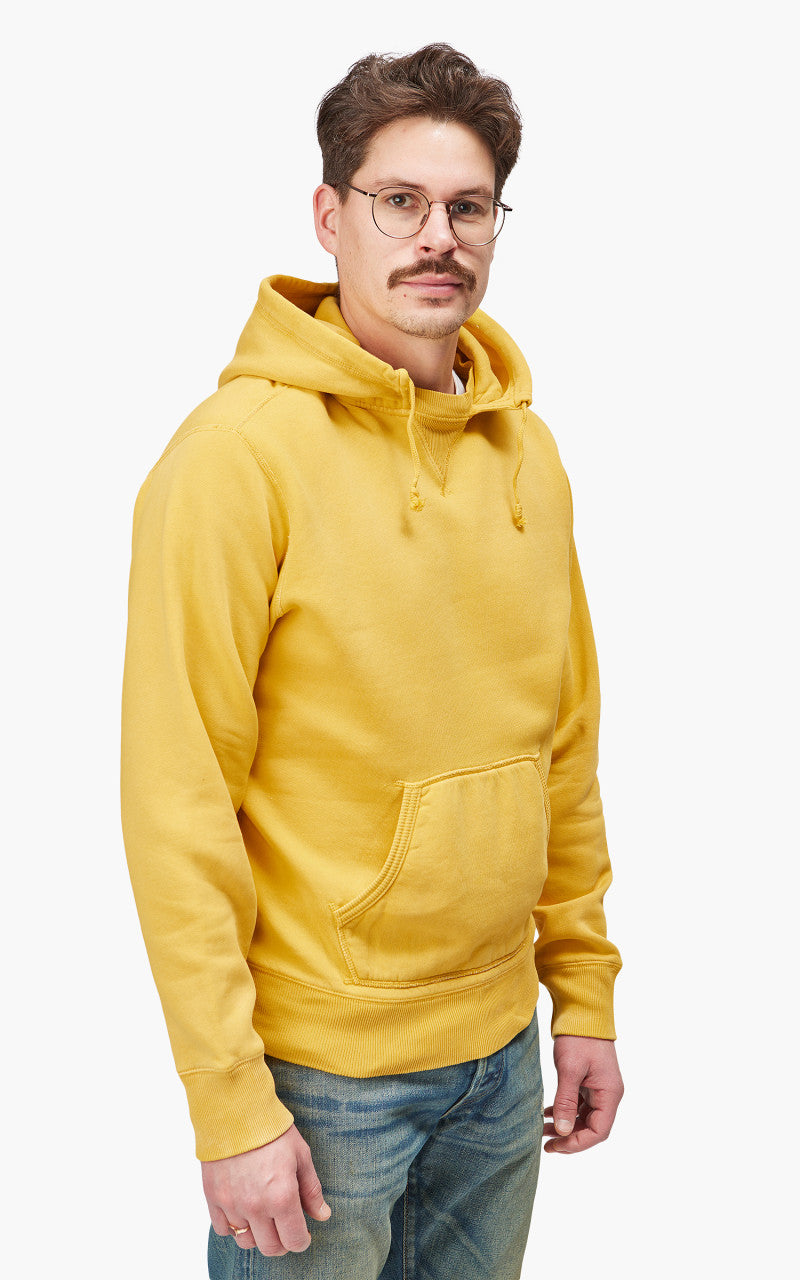 RRL Fleece Hoodie Garment Dyed Gold