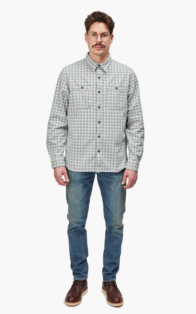 RRL Alaska Western Shirt Cream/Blue