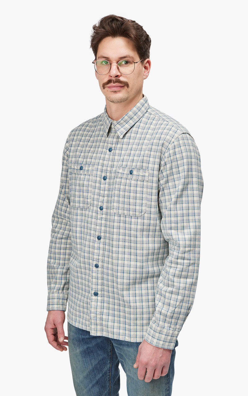 RRL Alaska Western Shirt Cream/Blue