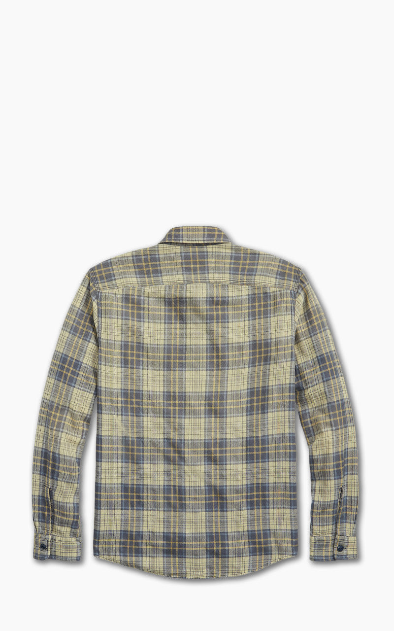 RRL Matlock Western Shirt Faded Blue/Yellow