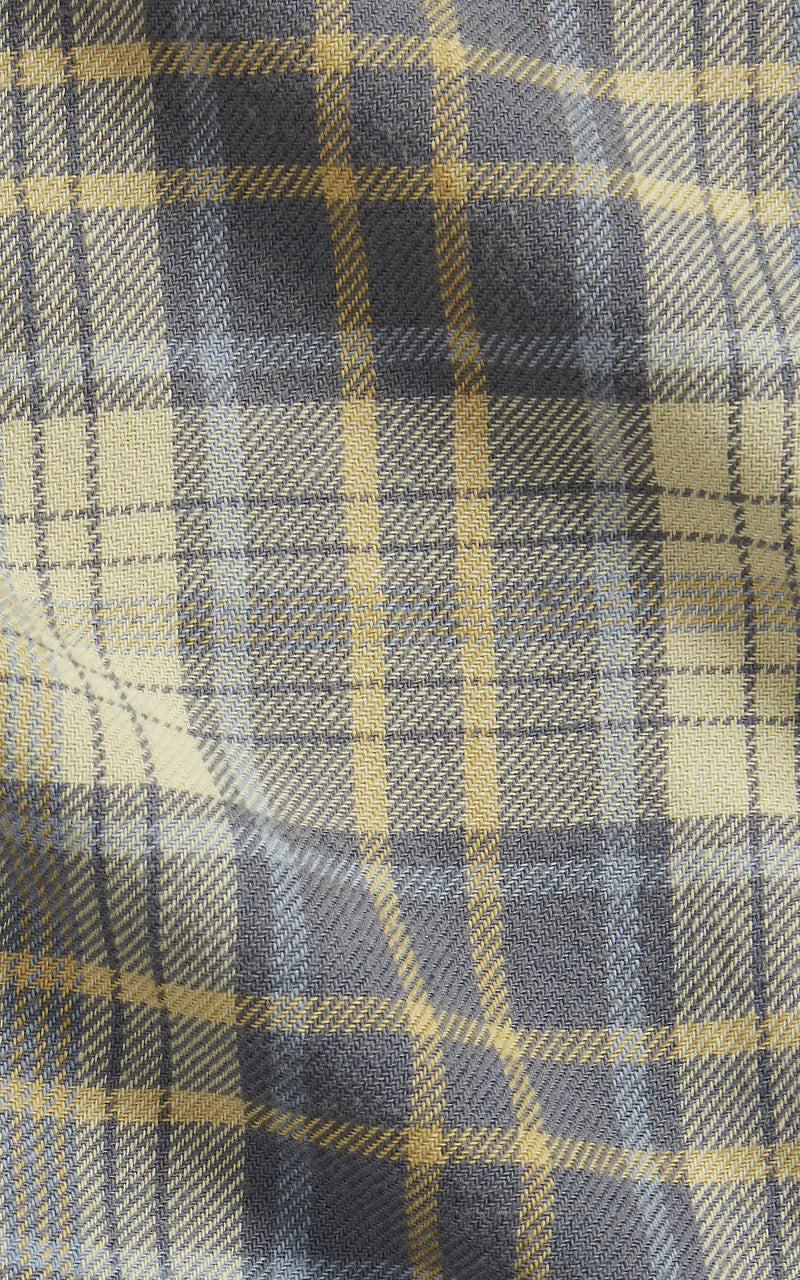 RRL Matlock Western Shirt Faded Blue/Yellow
