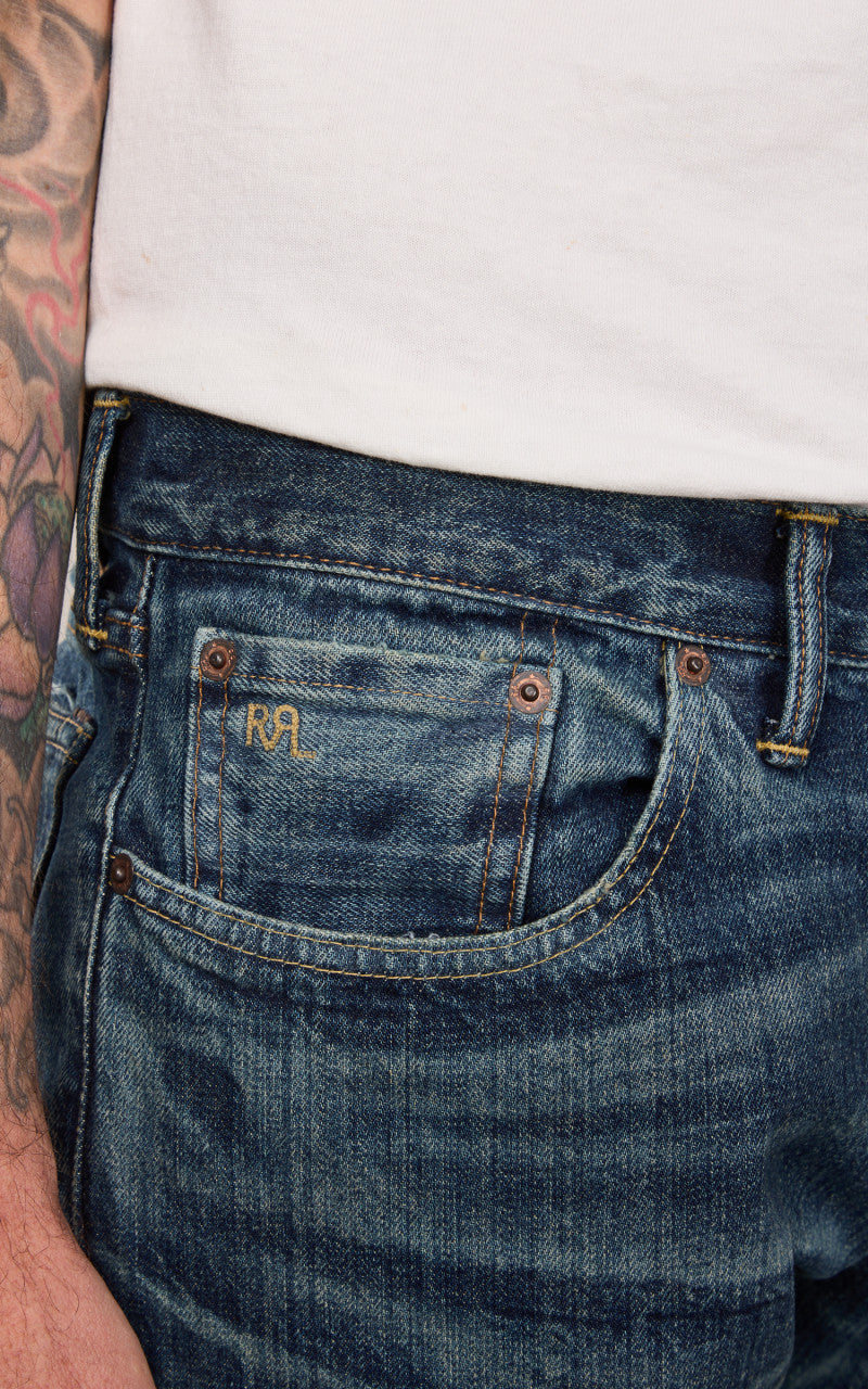 RRL Slim Fit Jean Belgrade Wash