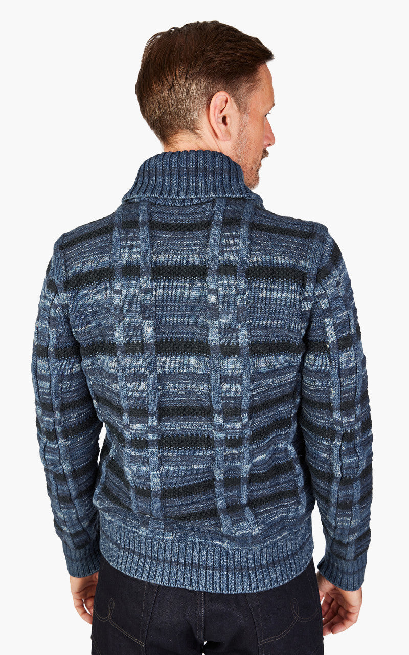 RRL Full Zip Cardigan Indigo