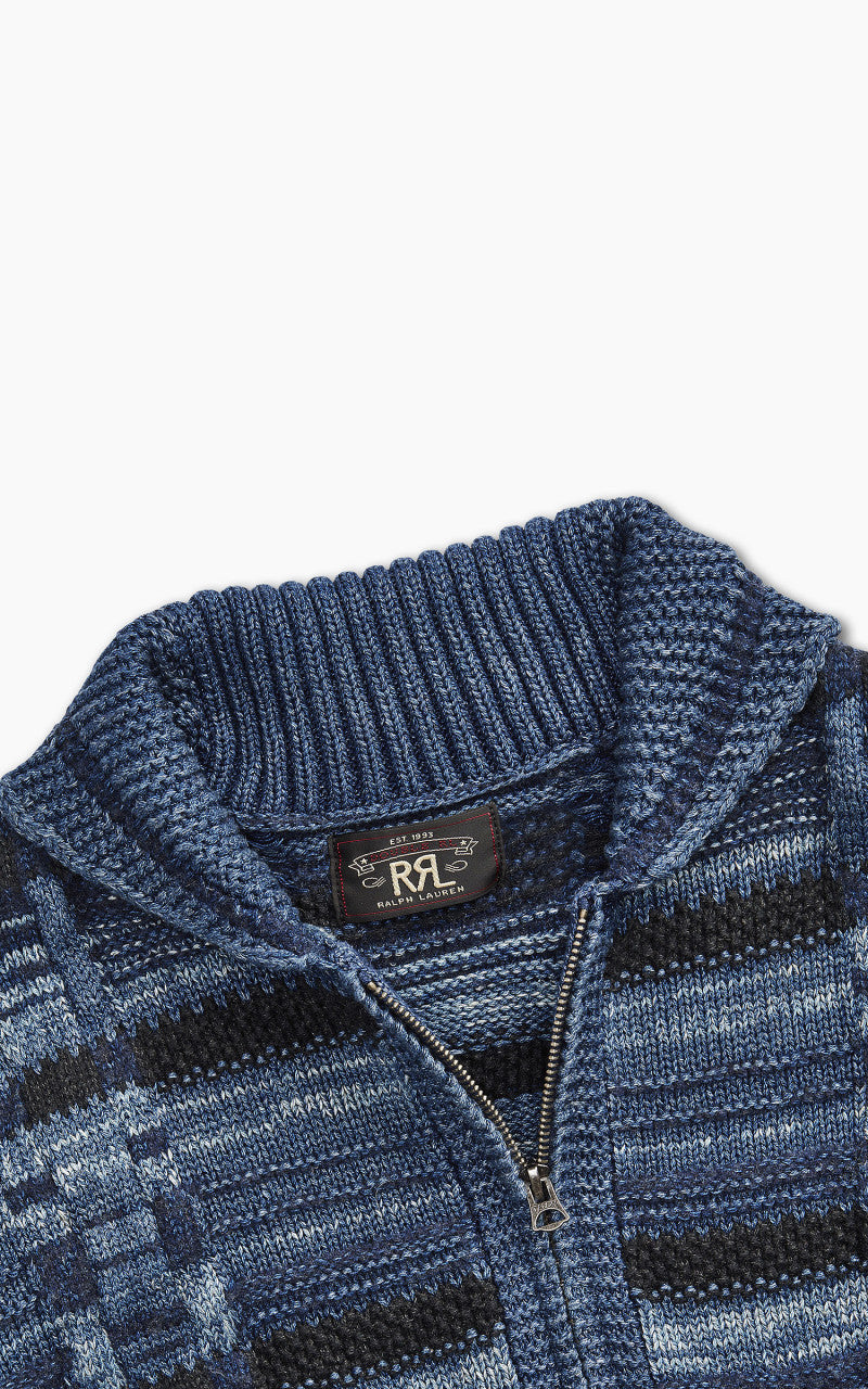 RRL Full Zip Cardigan Indigo