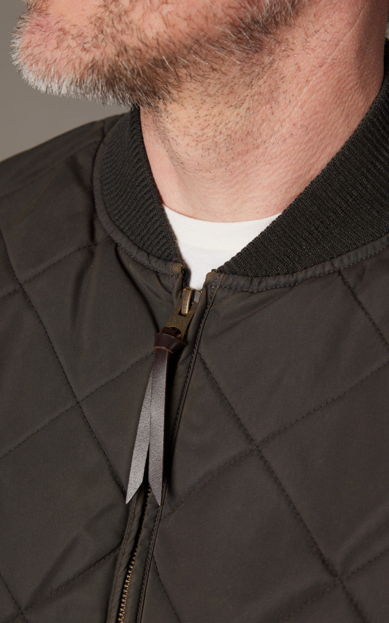 RRL Benton Lined Bomber Jacket Vintage Black