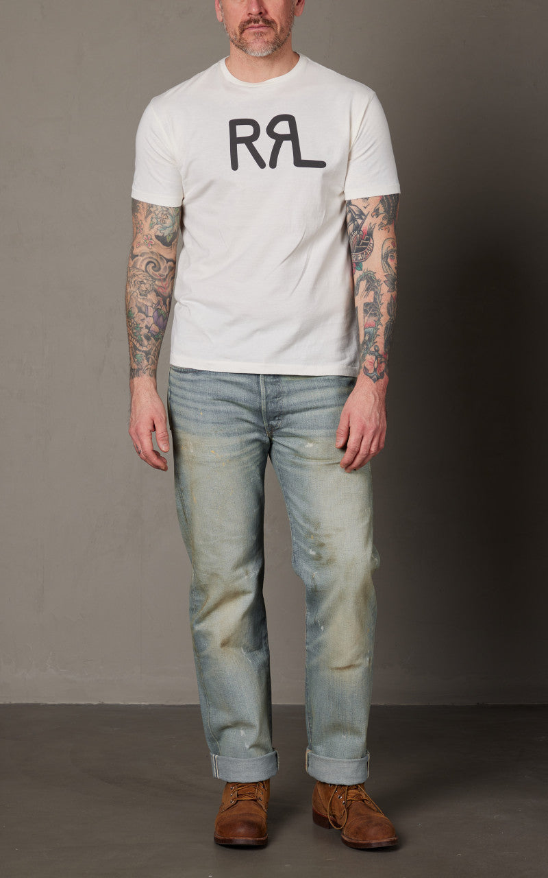 RRL Ranch Logo T-Shirt Paper White