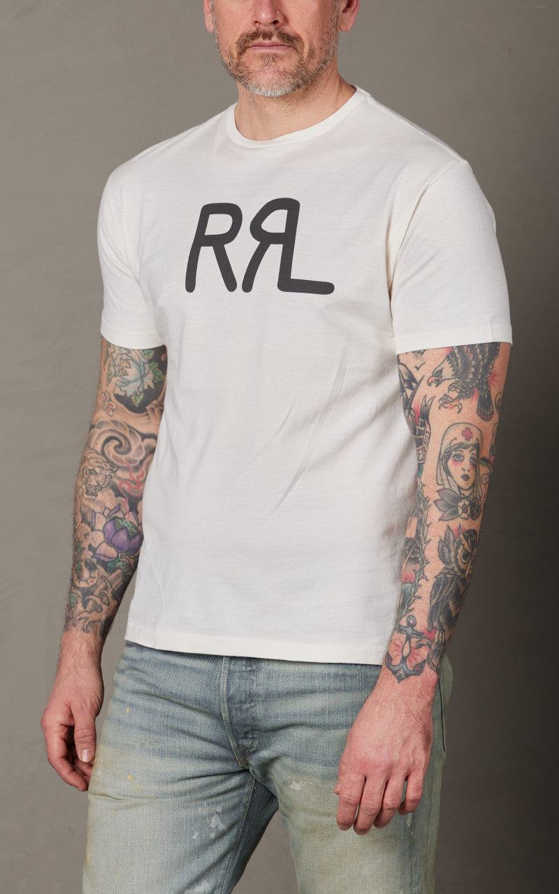 RRL Ranch Logo T-Shirt Paper White