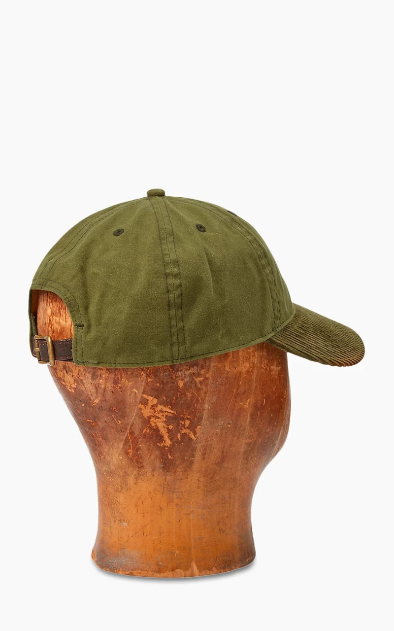 RRL Oilcloth Ball Cap Explorer Olive