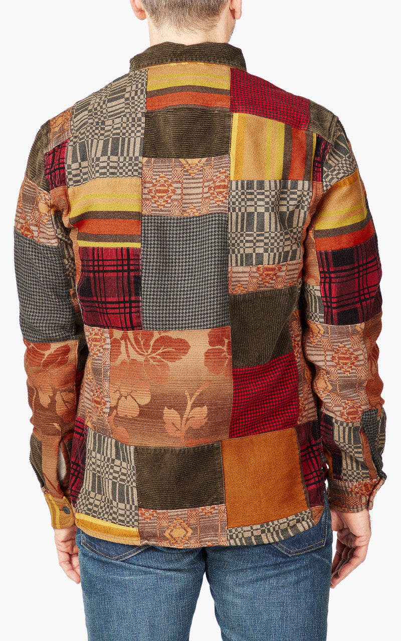 RRL Patchwork Workshirt Red Multi
